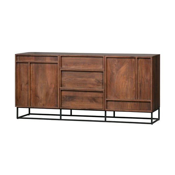 Hnědá komoda z mangového dřeva WOOOD Forrest, šířka 160 cm-image-2