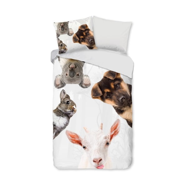 Bavlněné dětské povlečení na jednolůžko/prodloužené 140x220 cm Semmie – Good Morning