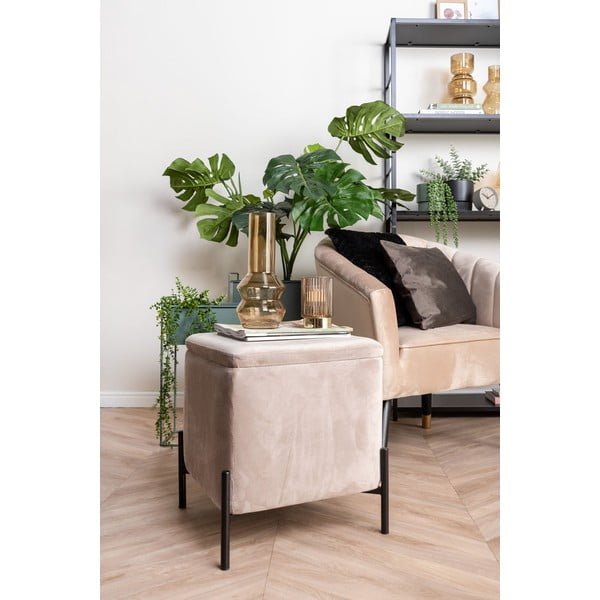 Černý sametový polštář PT LIVING Tender, 40 x 40 cm-image-4