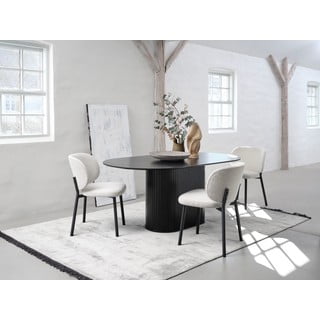 Bílé jídelní židle v sadě 2 ks Swan – Unique Furniture