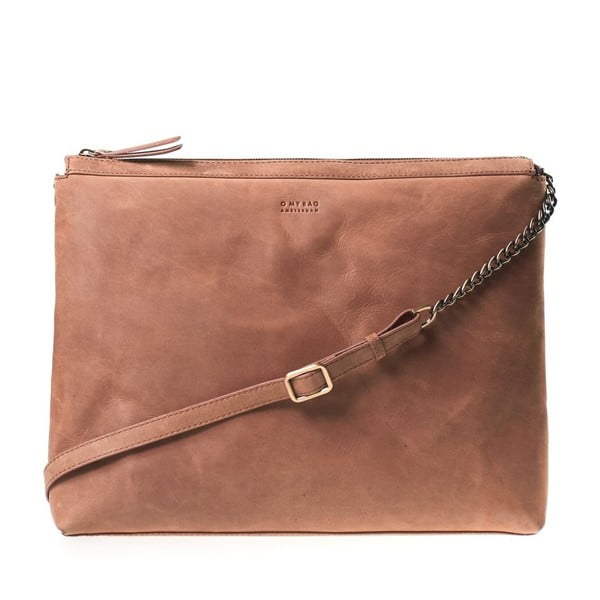 Hnědá hnědá crossbody kabelka s popruhem O My Bag