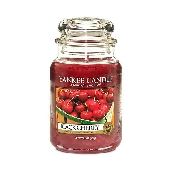 Vonná svíčka Yankee Candle Black Cherry, doba hoření 110 h