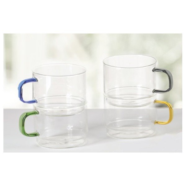 Skleněné hrnky v sadě 4 ks 350 ml Bridge – Brandani-image-3