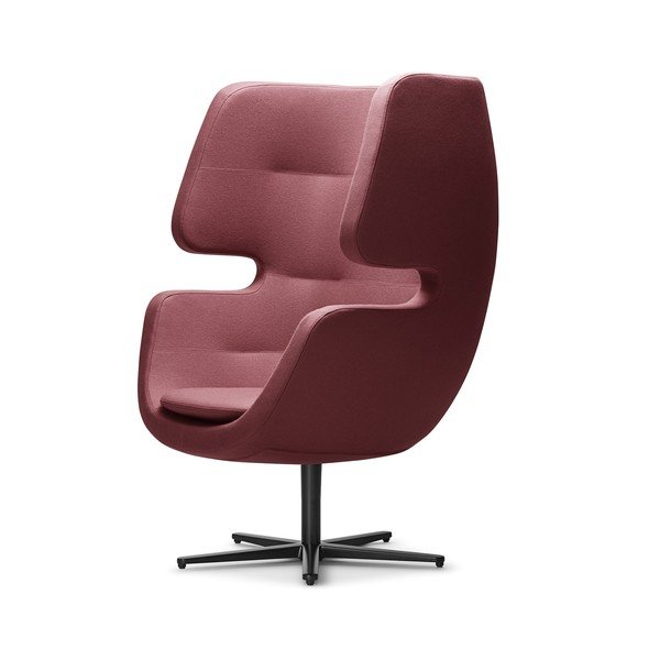 Růžové otočné křeslo Softline Moai-image-3