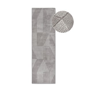 Šedý ručně tkaný vlněný běhoun 80x250 cm Ursule – Villeroy&Boch