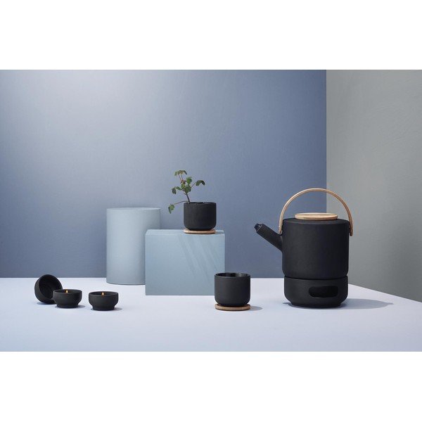 Černá kameninová konvice na čaj 1,25 l Theo – Stelton-image-2
