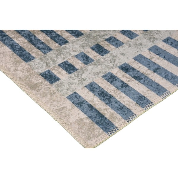 Modrý/šedý koberec 180x120 cm - Vitaus-image-2