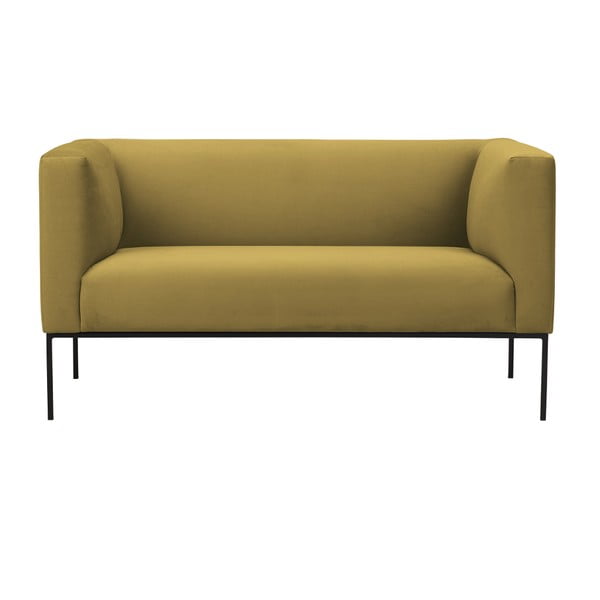 Žlutá dvojmístná pohovka Windsor & Co Sofas Neptune