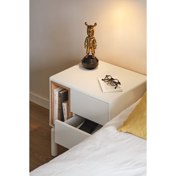 Krémový noční stolek Corvo – Teulat-image-3