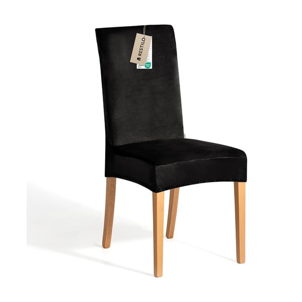 Černý napínací potah na židli 48 cm Sento – Restilo-image-2
