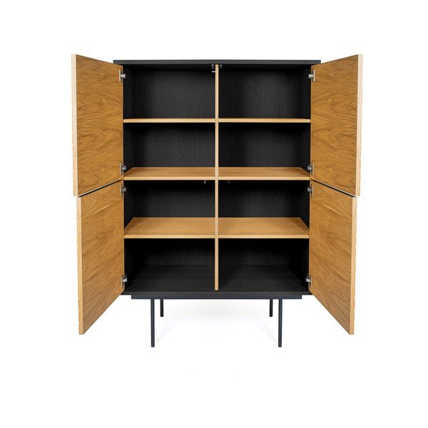 Komoda v dekoru dubového dřeva Woodman Stripe Oak-image-3