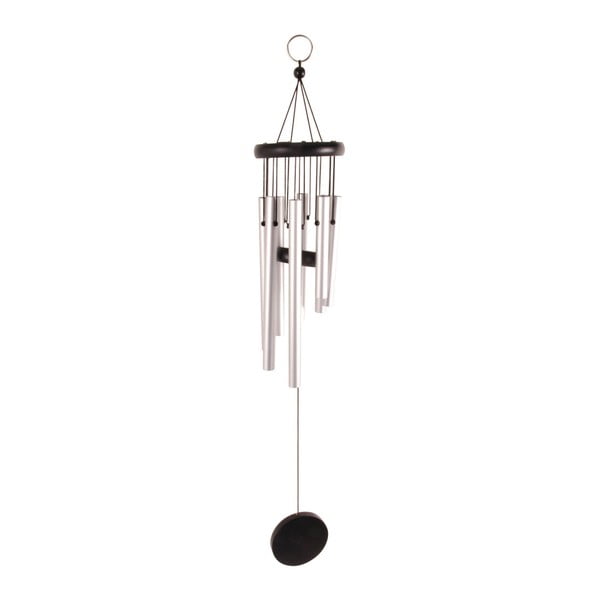 Závěsná zvonkohra ve stříbrné barvě Esschert Design, výška 56,5 cm