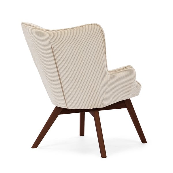 Béžové manšestrové křeslo Niko – Ropez-image-3