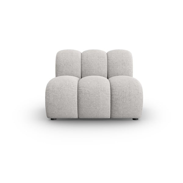 Světle šedý modul pohovky (středový díl) Lupine – Micadoni Home
