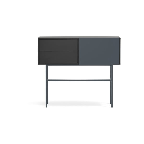 Černo-antracitový konzolový stolek 35x110 cm Nube – Teulat