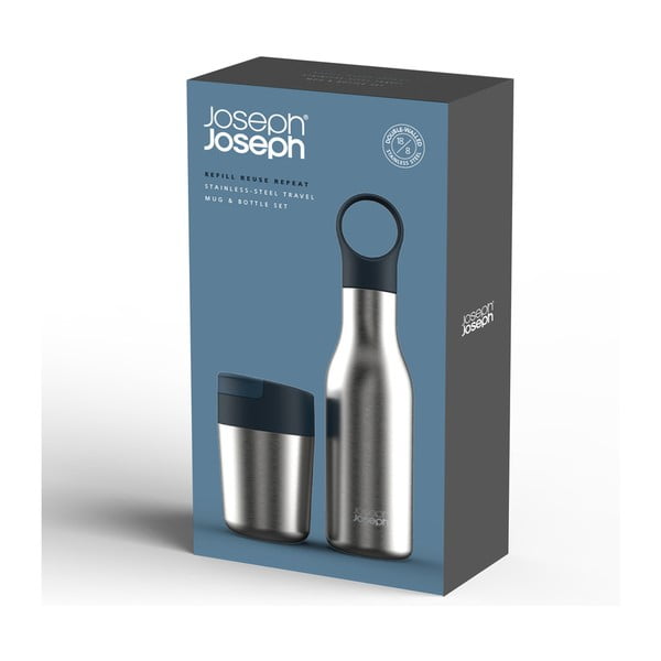 Sada cestovní nerezové láhve a hrnku Loop&Sipp – Joseph Joseph-image-4