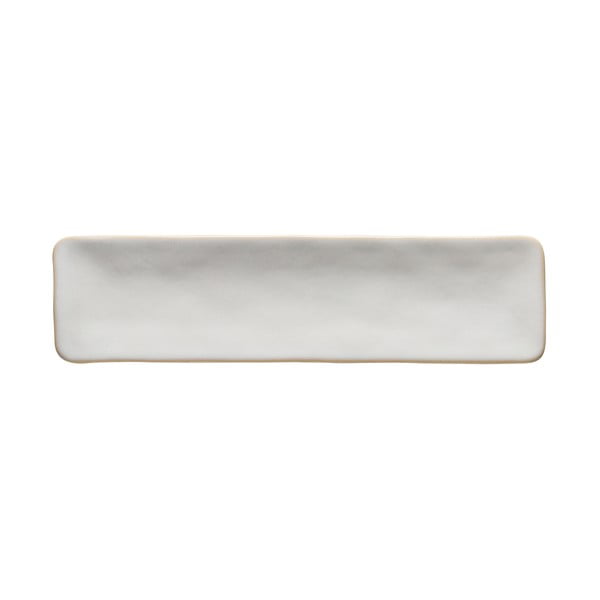 Bílý kameninový servírovací talíř Costa Nova Roda, 37 x 10 cm
