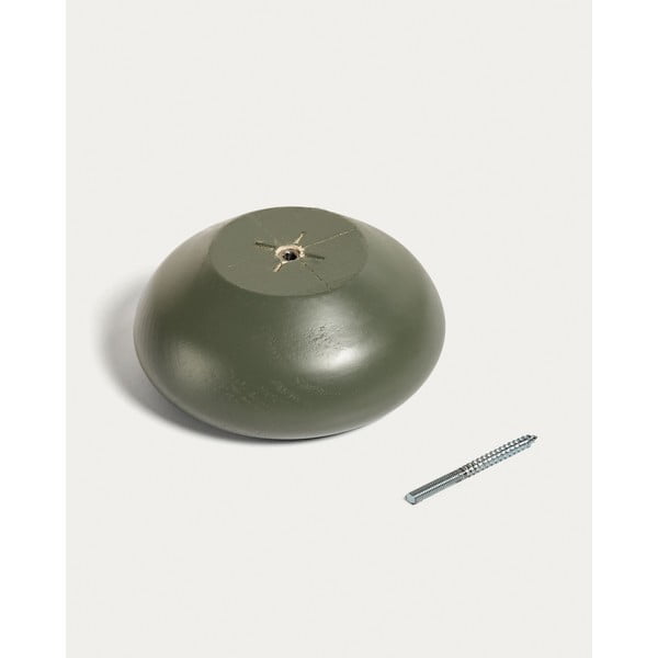 Šedozelené nástěnné dřevěné háčky v sadě 3 ks Nadue – Kave Home-image-2