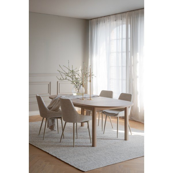 Rozkládací jídelní stůl s deskou v dubovém dekoru 105x220 cm Gifford – Rowico-image-4