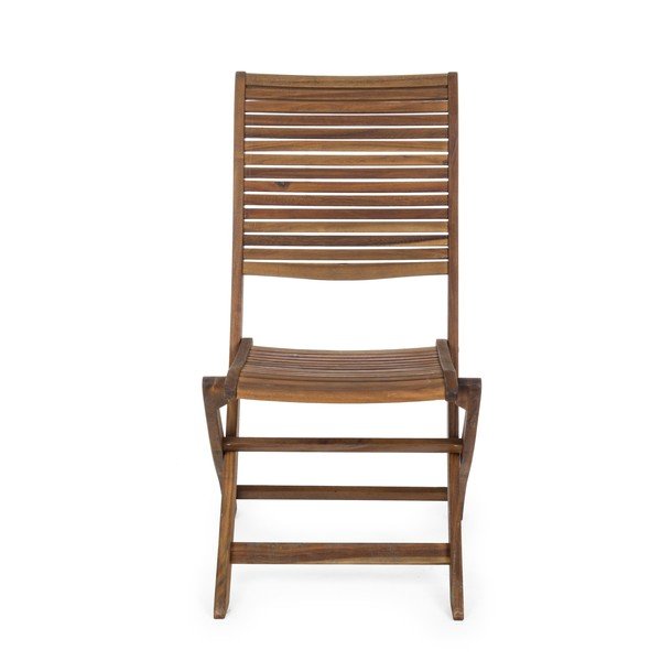 Dřevěná zahradní židle v přírodní barvě Noemi – Bizzotto-image-2