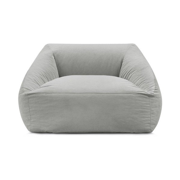 Světle šedý manšestrový sedací vak Lilibet – Bobochic Paris-image-3