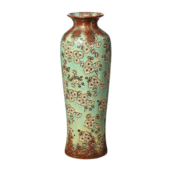Tyrkysová keramická váza Judith