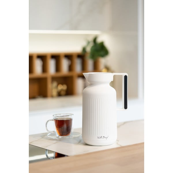 Bílá termoska 1 l Lungo – Vialli Design-image-3