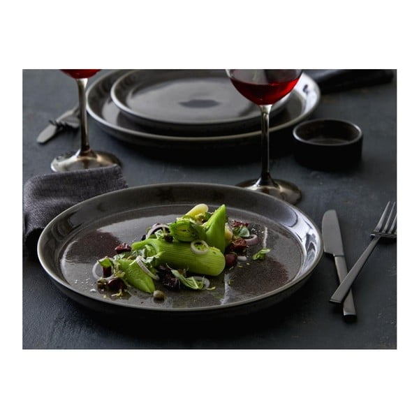 Tmavě šedý talíř z kameniny ø 27 cm Gastro Grey/Grey – Bitz-image-1