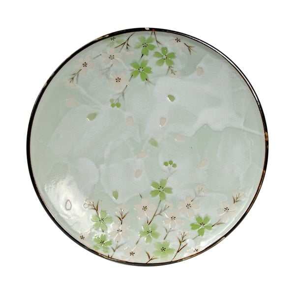 Porcelánový talíř Tokyo Design Studio Green Cosmos, 25.5 cm
