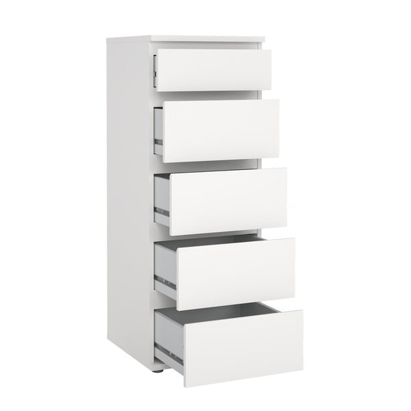 Bílá vysoká komoda 40x107 cm Nova – Tvilum-image-3