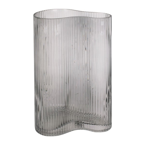 Šedá skleněná váza PT LIVING Wave, výška 27 cm-image-2