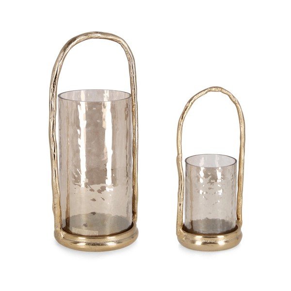 Kovové svícny v sadě na čajovou svíčku 2 ks Sagar – Bizzotto