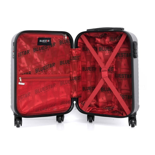 Set šedého cestovního kufru na kolečkách a menšího příručního kufříku Bluestar Marro-image-3