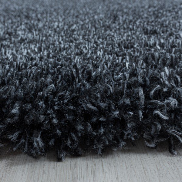 Antracitový koberec 60x110 cm Fluffy – Ayyildiz Carpets-image-2