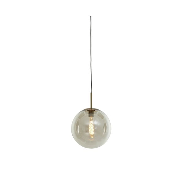 Závěsné svítidlo v bronzové barvě se skleněným stínidlem ø 30 cm Medina – Light & Living