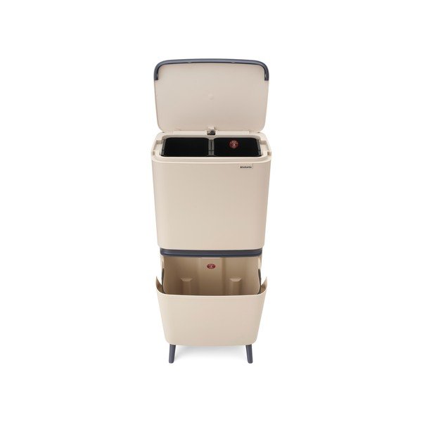 Béžový plastový odpadkový koš 25+10+10 l na tříděný odpad SortUp Recycle Hi – Brabantia-image-4
