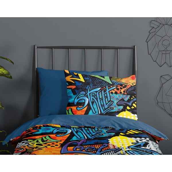 Dětské povlečení na jednolůžko/prodloužené z mikrovlákna 140x220 cm Jeff – Good Morning-image-2