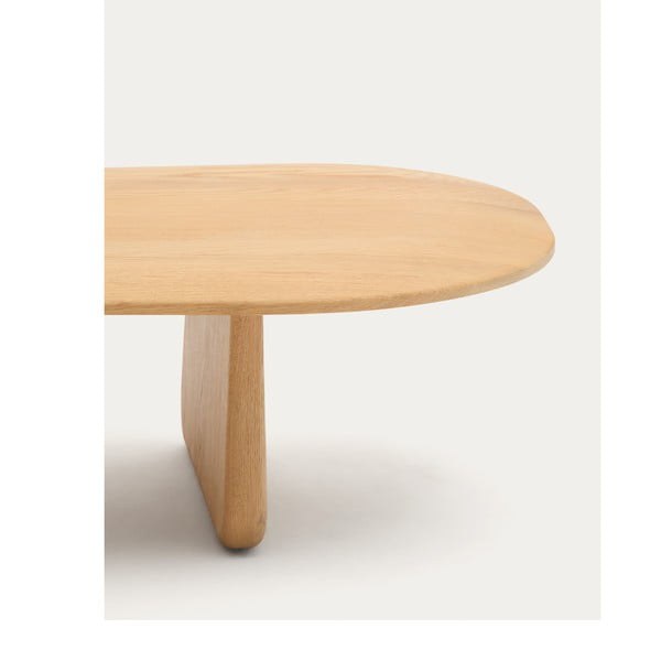 Konferenční stolek z dubového dřeva v přírodní barvě 64x146 cm Pirita – Kave Home-image-4