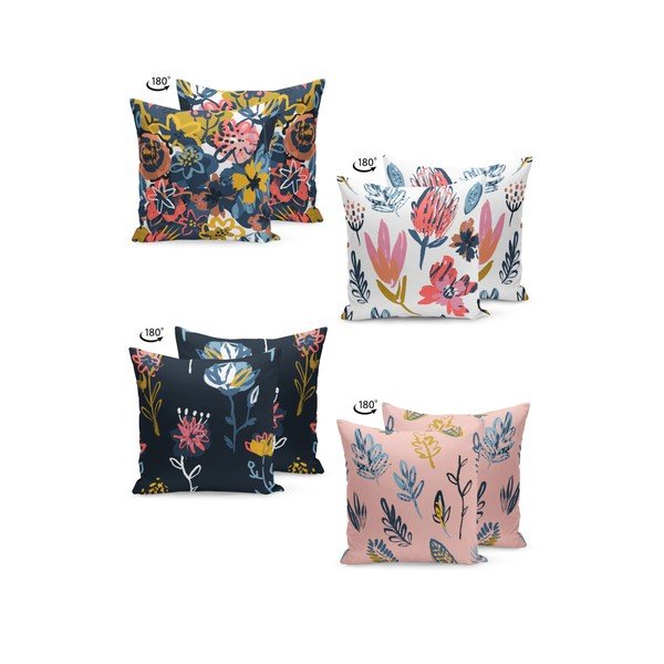 Sada 4 povlaků na polštář Kate Louise Artwork, 45 x 45 cm-image-1