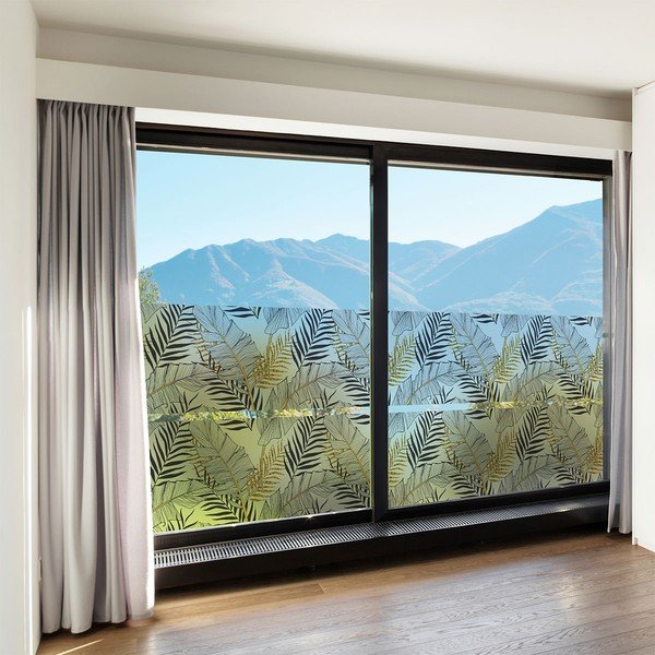 Samolepka na okno 200x40 cm Classy Palm Leaves – Ambiance-image-1