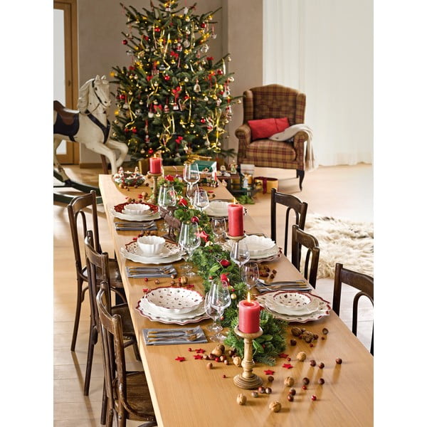 Bílo-červený porcelánový vánoční talíř Toy's Delight Villeroy&Boch, ø 29 cm-image-4