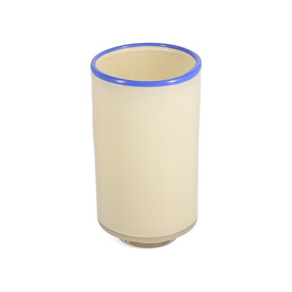 Krémová skleněná váza (výška 21,5 cm) Milo – ONA-image-2