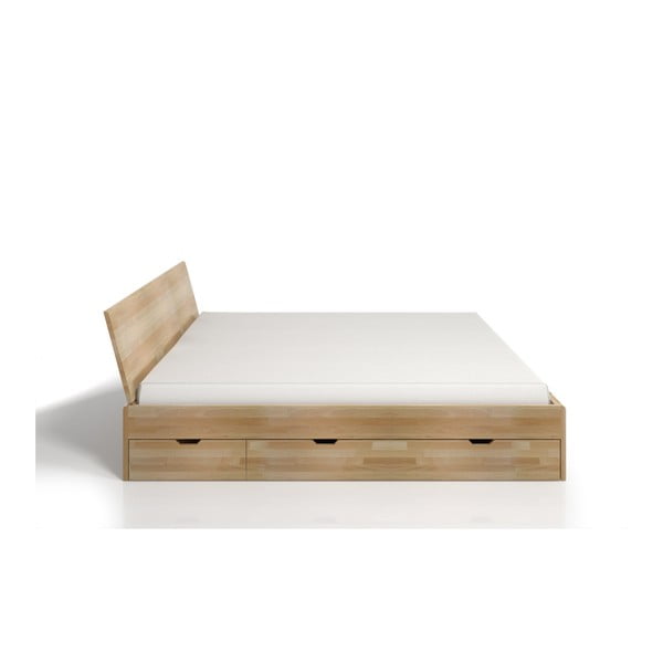 Dvoulůžková postel z bukového dřeva se zásuvkou SKANDICA Vestre Maxi, 160 x 200 cm-image-3
