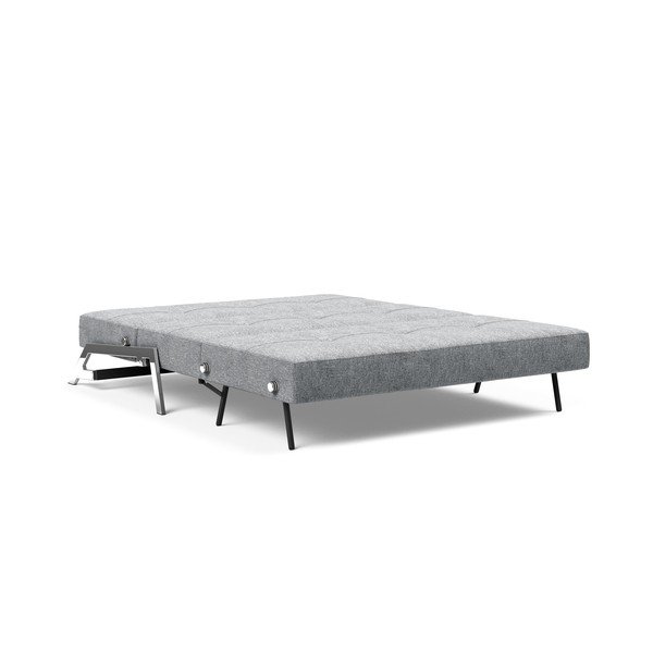 Šedá rozkládací pohovka Innovation Cubed Chrome Twist Granite, 100 x 167 cm-image-3