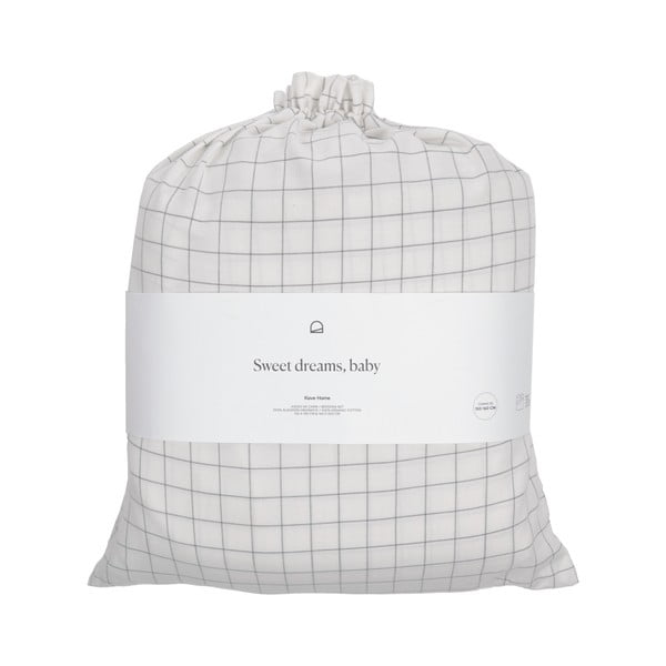 Šedé povlečení s prostěradlem z organické bavlny Kave Home Lesly, 240 x 260 cm-image-3