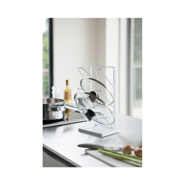 Bílý stojan na pokličky YAMAZAKI Tower-image-1