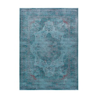 Modrý koberec z viskózy Universal Lara Aqua, 120 x 170 cm