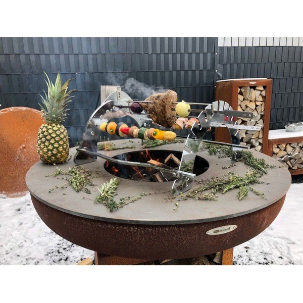 Grilovací stojan z pochromované oceli Rotisserie Set – Remundi-image-1