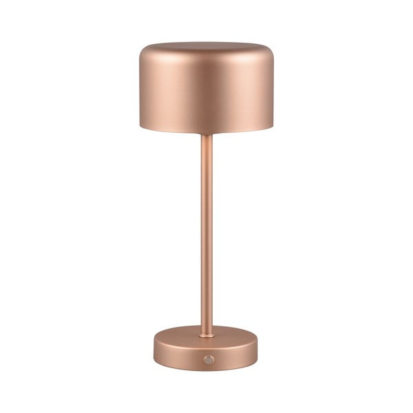 LED stmívatelná stolní lampa v měděné barvě (výška 30 cm) Jeff – Trio