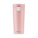 Růžový cestovní termohrnek Vialli Design Fuori, 400 ml
